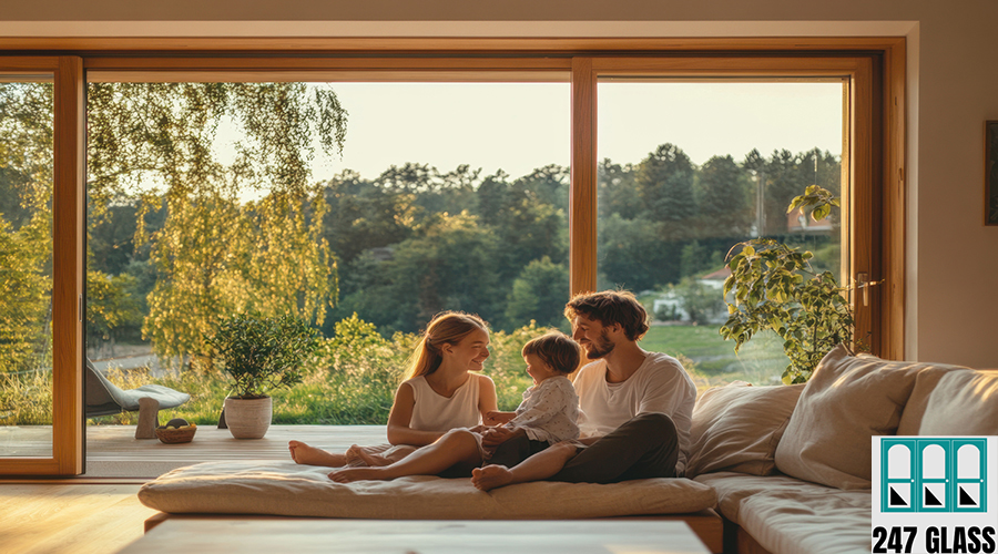 family-enjoys-quality-time-together-cozy-living-room-with-scenic-view-golden-hour family-enjoys-quality-time-together-cozy-living-room-with-scenic-view-golden-hour