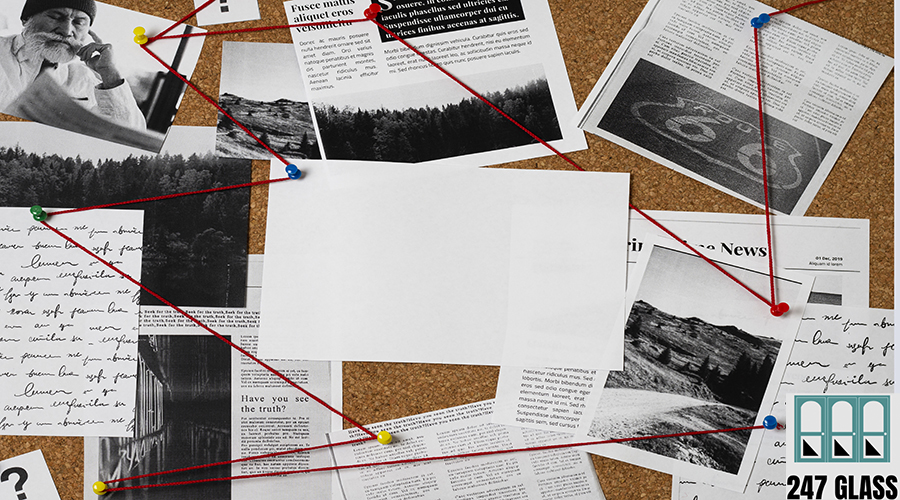 truth-concept-composition-detective-desk Window Installation for Retail Shops