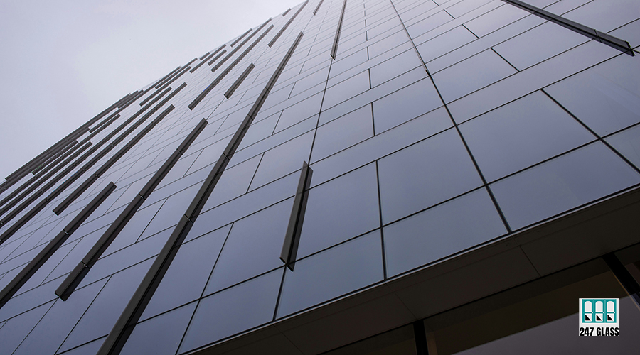 commercial door glass installation