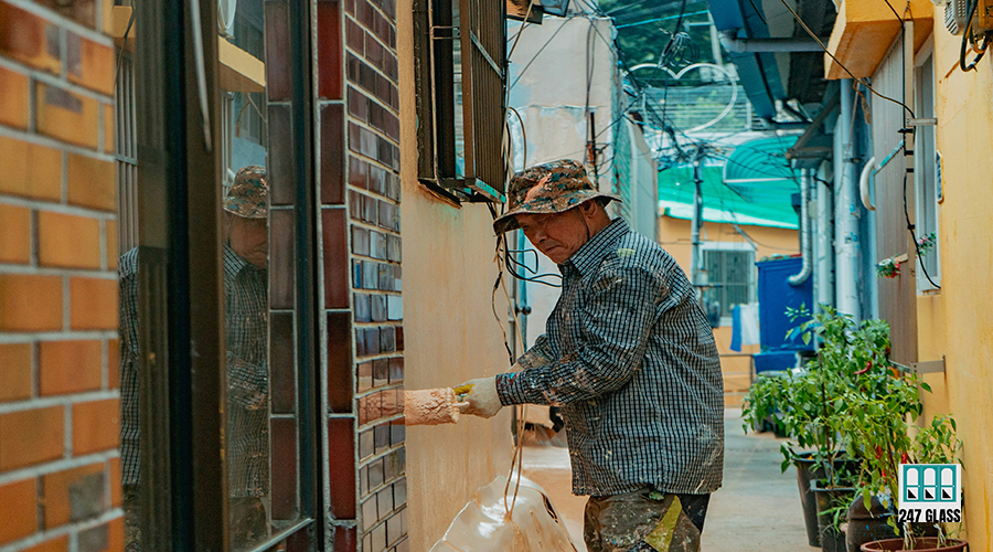 commercial door glass service
