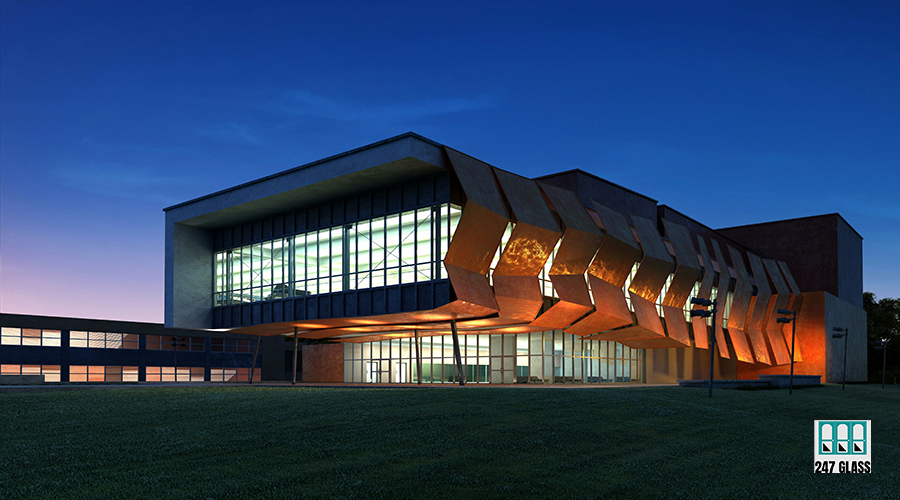commercial glass installation