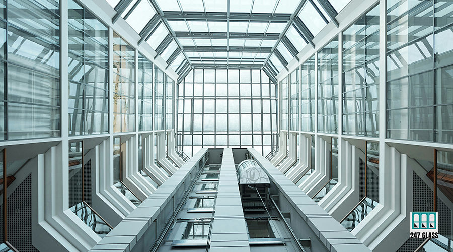 commercial glass door installation