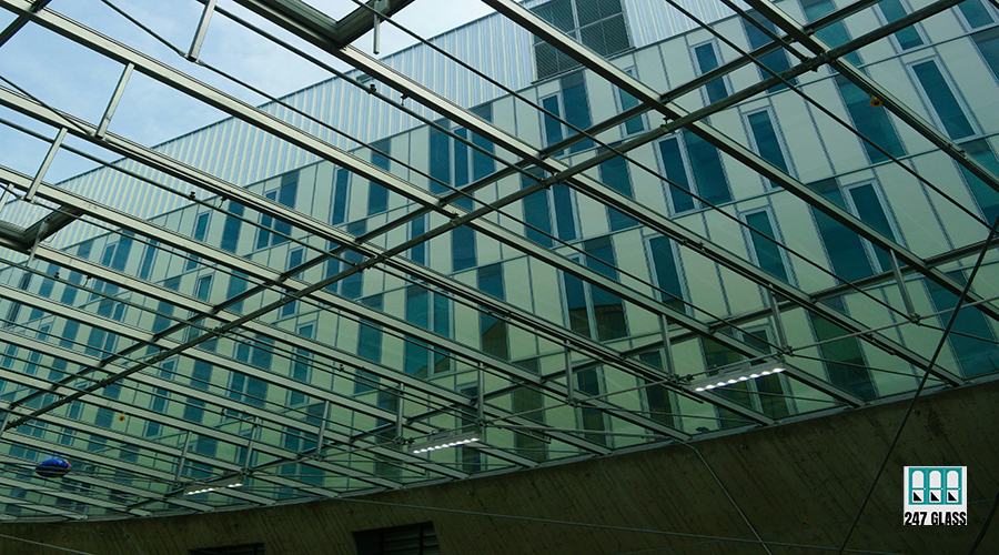 commercial glass installation