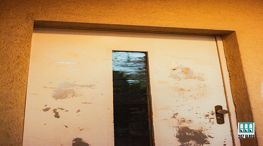 entry door glass repair