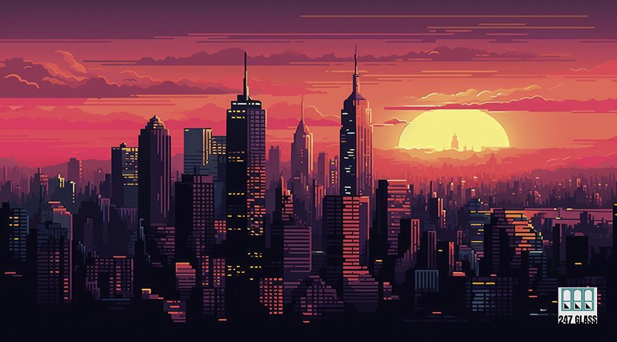 beautiful sunset city of New York drawn in the style of pixel art, 8 bit, 8k resolution, high detail --ar 3:2 --v 5 Job ID: 62d41269-ea1f-4aaf-a99d-fbd6257bb823