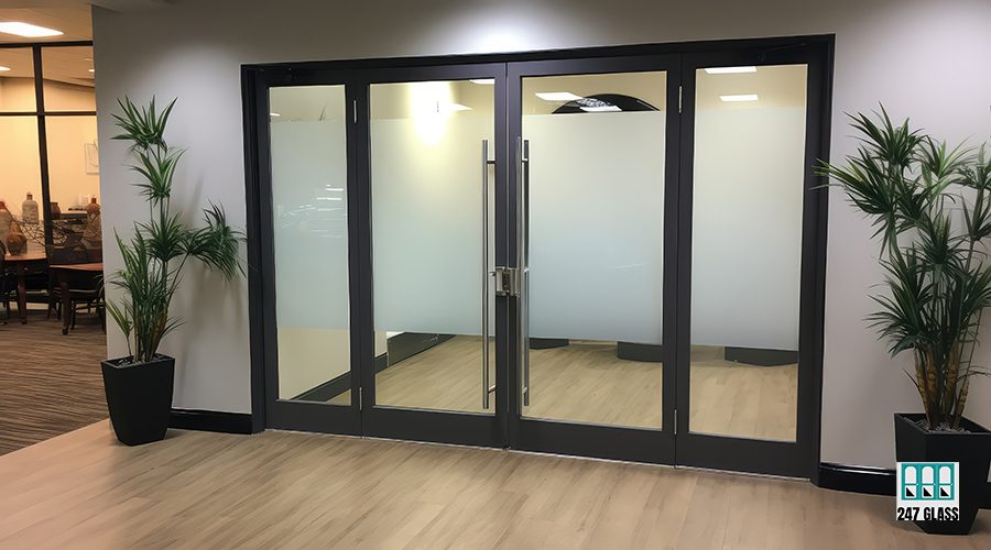 light commercial glass door